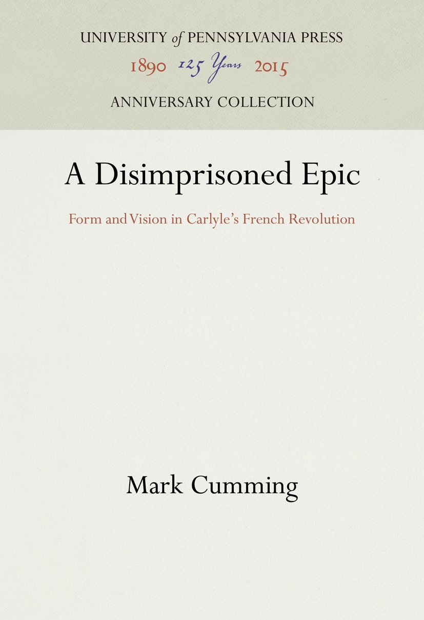 Book cover image for A Disimprisoned Epic ISBN: 9781512802597